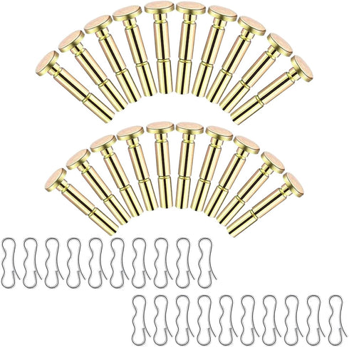 20 pcs 738-04124A Shear Pins + 20 pcs 714-04040 Cotter Pins Kit, Compatible with MTD Craftsman Cub Cadet Troy Bilt SnowBlowers 738-04124 738-05273...