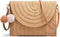 Straw Shoulder Bag Clutch Crossbody Bag Beach Handmade Bag Woven Rattan Bag for Women Envelope Purse Wallet...