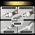 Silicone Caulking Tools Kit Stainless Steel Grout Removal Tool,4 in 1 Tile Caulk Remover Tool,Caulk Tool Sealant Scraper Finishing Tools for Kitch...