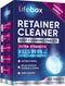 Retainer Cleaner Tablets, Denture Cleaning Tablets, & Aligner Cleaner - Removes Odors & Kills 99.9% of Bacteria & Stains – For Aligners, Retainers...