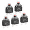 MECCANIXITY Circuit Overload Protector 15A AC125/250V DC32V Push Button Thermal Circuit Breaker for Air Compressor with Waterproof Caps 5pcs...