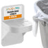PlasticMill Trash Bags Cinch, White, 2 Pack, To Hold Garbage Bags In Place. Item dimensions when placed on the can is 3 inches high and sticks out...