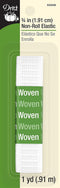 Dritz 9306W Non-Roll Woven Elastic, Whiet, 3/4-Inch by 1-Yard...