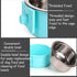 kathson 3 PCS Crate Dog Bowl, Stainless Steel Removable Hanging Cage Food Bowl Pet Food Spoon & Water Feeder Bowls Coop Cup for Puppy Cat Bird Rab...