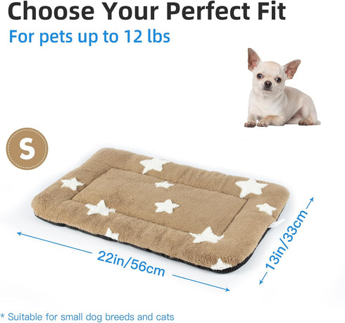 Mora Pets Cat Bed for Indoor Cats Washable Dog Crate Pad Dog Bed Mat for Small Dogs Pet Kennel Pad for 22 inch Cage Soft Flat Puppy Mattress Kitte...