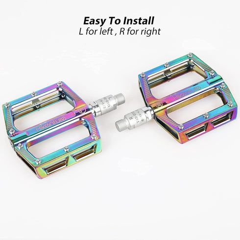 Hikenture Bike Pedal Adapter 9/16" to 1/2" Bicycle Pedals Chrome Molybdenum Steel (Pair)...