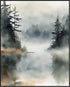 Posterizer 1 pcs- trees and jungle-nature scene style 5-Landscape & Nature Art-Floral Botanical Art- Decor for Home & Office- unframed wall art...