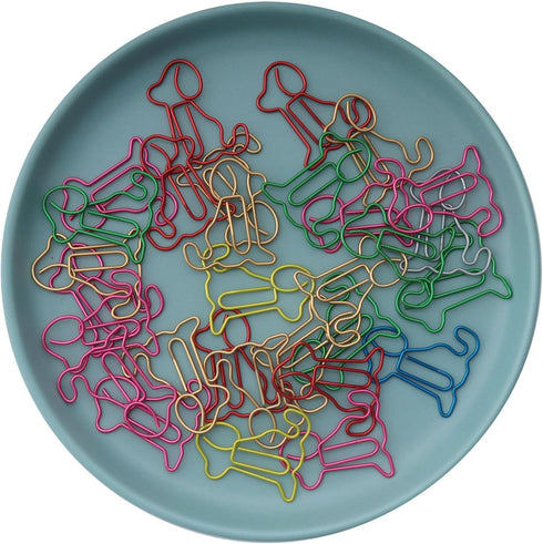 SOWAKA 30 Pcs Sitting Dog Bookmarks Metal 3.2 x 2.6 cm Small Cute Paper Clips Supplies for Students Journaling Notebook Document Organization Scho...