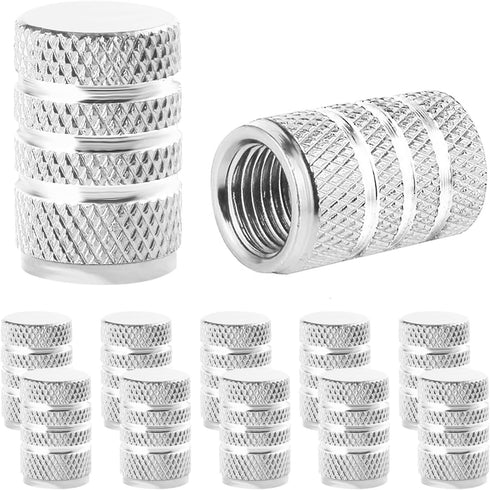 10 Pcs Tire Valve Stem Caps, Anodized Aluminum Tire Valve Cap Set, Corrosion Resistant Stem Covers Universal for Cars Trucks Motorcycles SUVs & Bi...