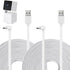 2Pack 25FT/7.5M Power Extension Cable Compatible with WYZE Cam Pan V3, 90 Degree Micro USB Extension Charging Cable for Your WYZE Cam Pan V3 Conti...