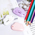 3 Pcs Mini Retractable Utility Knife Cloud Pocket Box Cutters Plastic Letter Opener Slide Open with Keychain Hole for Box Letter Envelope, Cloud S...