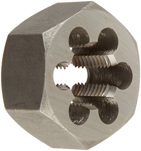 Drill America DWTHX3824LH 3/8"-24 Carbon Steel Left Hand (Reverse) Hex Rethreading Die, DWT Series...
