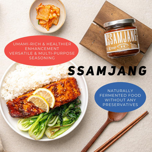 K Kurious Pantry Ssamjang, Seasoned Soybean Paste, Korean BBQ Essential, Barbecue Dipping Sauce, Mix of Gochujang & Deonjang, No Flour, No Added S...