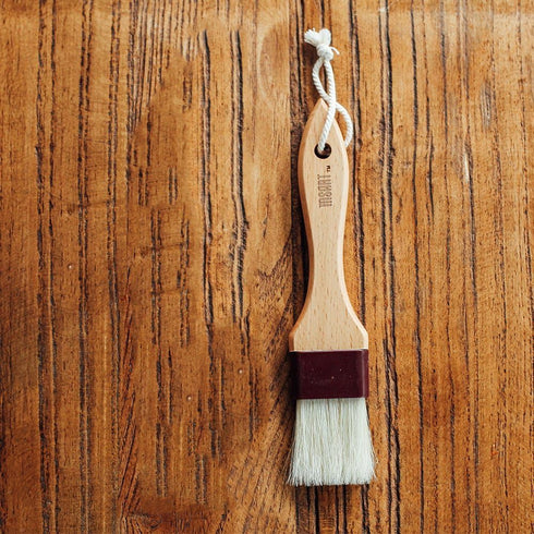 Pastry Brush Natural Bristle Wooden, MSART Basting/Food Brush, with Beech Wood Handle and Rope Hook, Great for Butter, Cookies, Oil, Bread, Frosti...