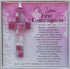 First Communion Gift for Girl - Handmade in USA Pink Mosaic Glass Cross with Sentiment...
