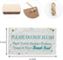 CAKIROTS Bathroom Door Sign-Please Do Not Flush Paper Towels Sanitary Products Tissues Wipes Warning Notice for Septic Tank Toilet 10x6 inch Warni...