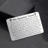 Gzrlyf The Apostles Creed Wallet Card I Believe in God Christian Engraved Wallet Insert Christian Prayer Gifts Religious Gift(Apostles Creed Walle...