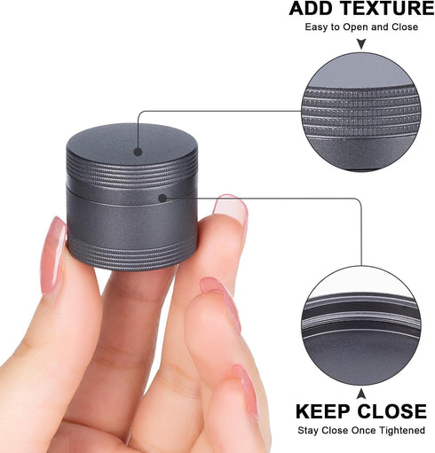 Small Pill Case Metal Pill Box - Waterproof Pill Container Single Round Aluminum Alloy Storage Medicine Holder Organizer Multitool EDC Every Day f...