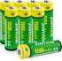 JINTION Rechargeable AA Batteries NiMH 1500mAh 1.2v Double A Battery AA Battery for Remote Controller, Keyboard, Mouse, Solar Lights, 8 Pack...