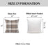 YOUR SMILE Set of 2 Retro Farmhouse Outdoor/Indoor Buffalo Tartan Chequer Stripe Plaid Cotton Linen Decorative Throw Pillow Case Cushion Cover Pil...