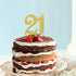 Numbrer 21 Cake Topper for Happy 21th Birthday or Anniversary Party Decoration Supplies...