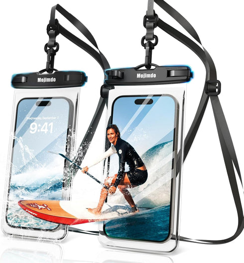 Waterproof Phone Pouch 8'', IPX8 Waterproof Phone Case with Lanyard Protector for iPhone 15 14 13 12 11 Pro Max XR XS 8 7 Plus Samsung Galaxy, Cel...