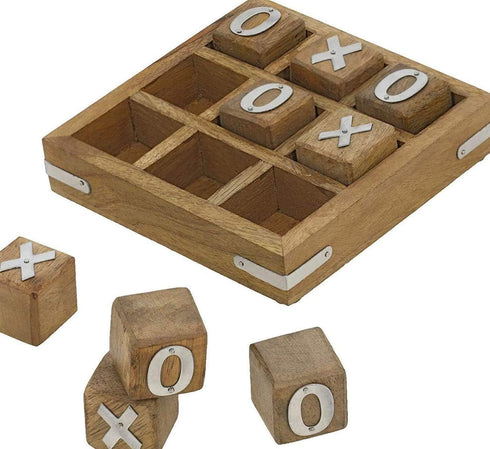 Handcrafted Gifts XO Blocks Tic Tac Toe Game Wooden- Family Board Games- Great Gifts for All Occasions...