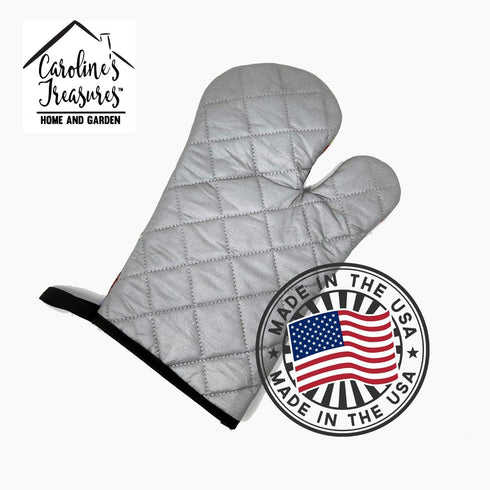 Caroline's Treasures BB7554OVMT Watercolor Cinderella Shoe in Blue Oven Mitt Heat Resistant Thick Oven Mitt for Hot Pans and Oven, Kitchen Mitt Pr...