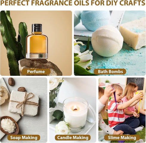 Essential Oil Set, for Diffuser, Humidifiers, Skin Care, Massage, Fragrance Oil Scent for DIY Candle and Soap Making (18 * 5ML)...