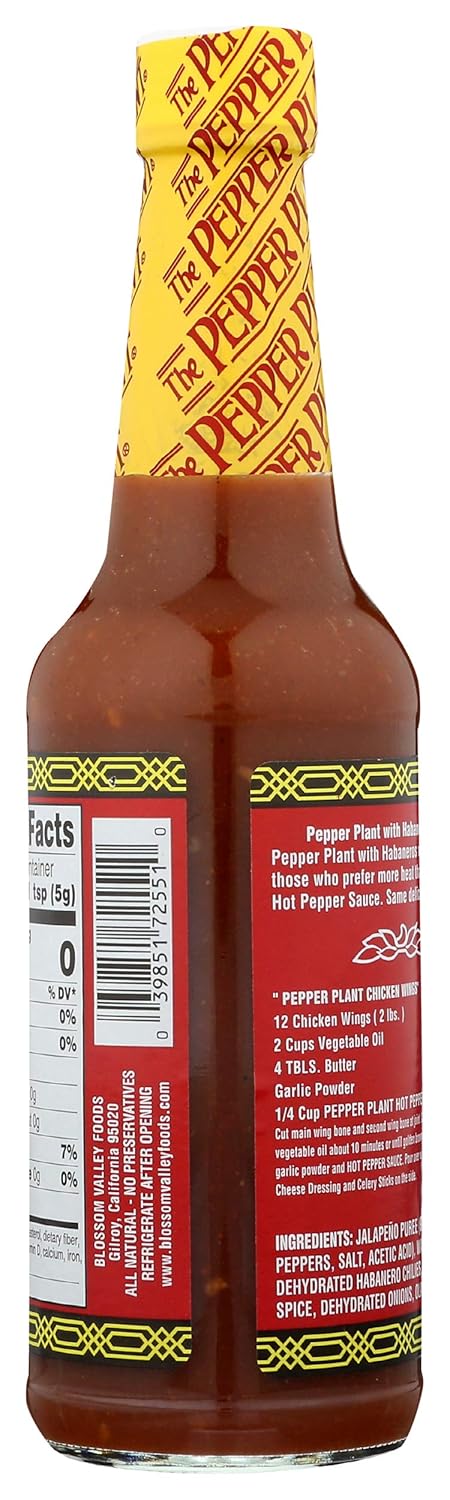PEPPER PLANT Extra Hot Habanero Sauce, 10 FZ...