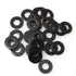 40Pcs M5 Flat Washer Adjustment Hardware Fitting Accessories Metal Gasket for Bolts and Screws, 304 Stainless Steel Black Zinc...