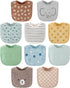 The Peanutshell Baby Bibs for Boys or Girls, Terry Cloth, Feeding, Drooling, Teething Essentials for Newborn, Infant, Toddler Babies, Gender Neutr...