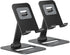 Nulaxy 2 Pack Dual Folding Cell Phone Stand, Fully Adjustable Phone Holder for Desk, Compatible with Phone 15 14 13 12 11, Nintendo Switch, All Ph...