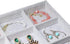 Wudygirl Velvet Stackable 12 Grid Jewelry Tray Display Jewelry Organizer Storage Rings Earrings Watch Necklace Bracelet Cufflinks Holder Showcase(...