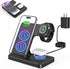 3 in 1 Wireless Foldable Charging Station,Folding Fast Charger Dock Stand for Apple iPhone 14/13/12/11/Pro/Max/XS/XR/X/Plus/Apple Watch 7/6/5/4/3/...