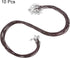 10pcs Waxed Necklace Cord Bulk, 23 Inches and 2mm Dia Necklace String Rope with Clasp for Pendants, Bracelets, Necklaces, Jewelry Making Beading S...