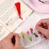 346Pcs Transparent Flower Scrapbook Stickers, Glassware Bottle Shape Bookmarks Set Include Colorful Tassels and Tweezer Hole Punch, Beautiful Flor...