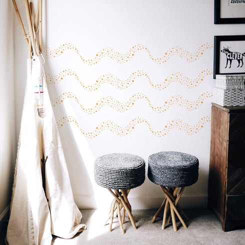 FINGERINSPIRE Stars Stencils 11.7x8.3 inch Galaxy Stencils Plastic Twinkle Star Stencils Templates Reusable Stars Pattern Stencils DIY Stars Home ...