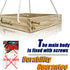 Platform Squirrel & Bird Feeders, Quality Cedar Made Wood Tray Garden Hanging Animal for Yard Outside Decoration Attrcting for Wild Birds...