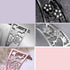Bling Bracelets Compatible with Apple Watch Band 46mm/45mm/44mm/42mm iwatch Bands Series 10/9/8/7/6/5/4/3/2/1/SE, Women Stainless Steel Dressy Jew...