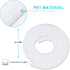 AGPTEK White Cable Sleeve Cover 10ft - 4/5 inch Cord Management Wire Organizer Under Desk, Home Office Computer Wire Cover Hider Cord Protector, P...
