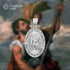 925 Sterling Silver St Christopher Medal Patron Saint of Travelers Catholic Protection Pendant...