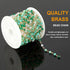 KYUNHOO 16.4 Feet Mixed Color Beads Jewelry Chains Link Gold Plated Brass Chain Spool Colorful Rosary Beading Fun Necklace Chains Bulk Jewelry Mak...