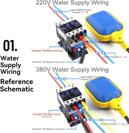 Float Switch, 4M 13ft Cable Float Switch Water Level Controller Sump Pump Float Switch Universal Water Level Sensor for Ground Water Bilge Pump an...
