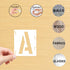 Alphabet Letter Stencils 6 inch, 42 Pcs Reusable Plastic Letter and Number Templates Alphabet Symbol Craft Stencils, Art Craft Stencils for Painti...
