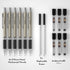 Nicpro 0.9 mm Art Mechanical Pencils Set in Gift Case, 6 PCS Metal Drafting Pencil 0.9mm with 6 Tube HB Lead Refills & 18 PCS Eraser Refills for A...