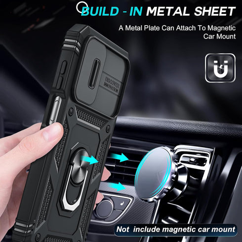 LeYi for Galaxy A15-5G Phone Case: Samsung Galaxy A15 5G Case Cover Smartphone Cell Screen Protector, Heavy Duty Shockproof Corners Kickstand Fund...