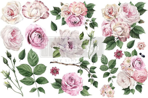 Redesign Decor Transfers-Delicate Roses 6"x12" 655350653484...