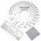 2 Pcs Stainless Steel Thickness Gauges Wire Gauge Measuring Tool, Metal Sheets Welding Tool Round Wire Cable Sheet Thickness Gage and Wire Thickne...
