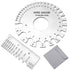2 Pcs Stainless Steel Thickness Gauges Wire Gauge Measuring Tool, Metal Sheets Welding Tool Round Wire Cable Sheet Thickness Gage and Wire Thickne...